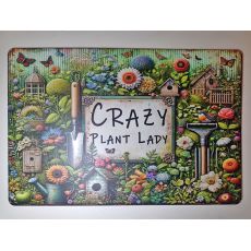 Cedule bláznivá zahradnice