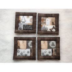 Podšálky vánoční