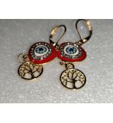 Náušnice strom života zlatý