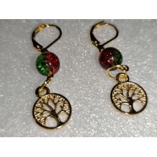 Náušnice strom života zlatý