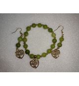 Sada náramek a náušnice strom života