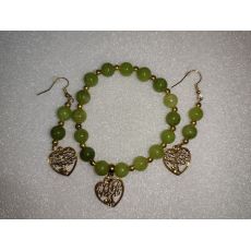 Sada náramek a náušnice strom života