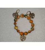 Sada náramek a náušnice srdce