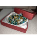 Sada dvouřadý náramek a náušnice