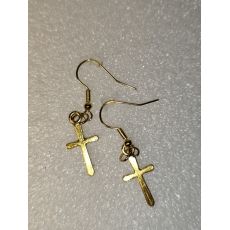 Náušnice kříž